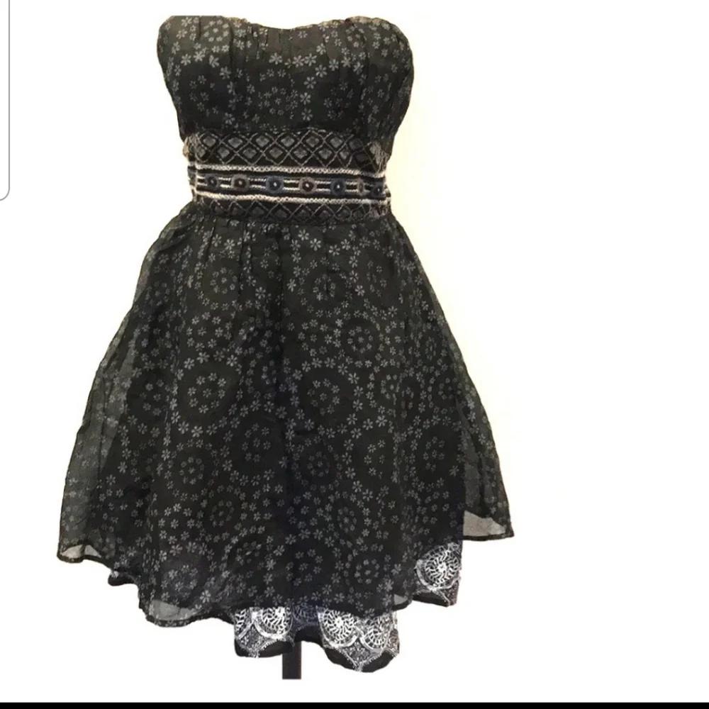 Free People Strapless Whimsigoth Geo Festival dress
